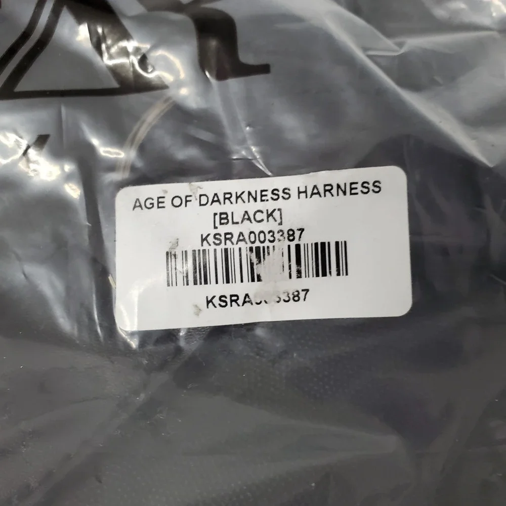Killstar Age of Darkness Chest Harness Belt Unisex O/S Black Leather KSRA003387